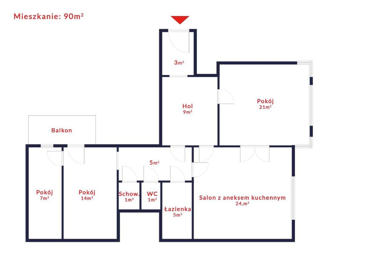 Tenement Apartment 90m2 City Center Krakau Buitenkant foto